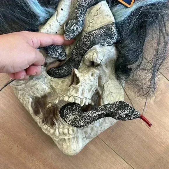 4/$25 NWT Halloween Skull Skeleton Snake Mask - Picture 3 of 5